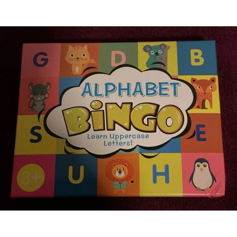 Alphabet Bingo Game Learn Uppercase Letters Educational Complete